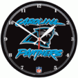 Carolina Panthers - Round Logo Wall Clock