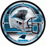 Carolina Panthers - Round Helmet Wall Clock