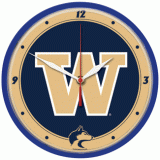 University of Washington Huskies NCAA - Round Clock