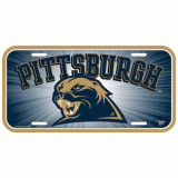 University of Pittsburgh team logo on license plate