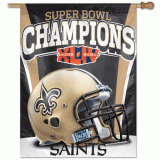 New Orleans Saints Super Bowl Champions Banner/vertical flag 27"