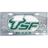 South Florida Bulls Pewter License Plate