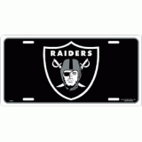 Raiders Metal License Plate