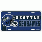 Seahawks Plastic License Plate