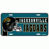 Jaguars Plastic License Plate