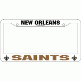 Saints Plastic License Plate Frame