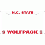 NC State Plastic License Plate Frame