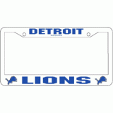 Lions Plastic License Plate Frame