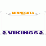 Vikings Plastic License Plate Frame