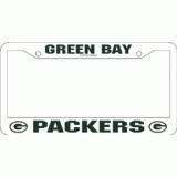 Packers Plastic License Plate Frame