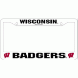 Wisconsin Plastic License Plate Frame
