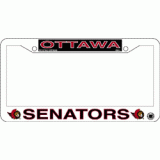 Senators Plastic License Plate Frame
