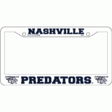 Predators Plastic License Plate Frame