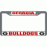 Georgia Chrome License Plate Frame