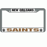 Saints Chrome License Plate Frame