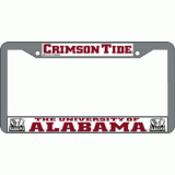 Alabama Chrome License Plate Frame