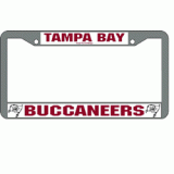 Buccaneers Chrome License Plate Frame