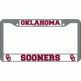 Oklahoma Chrome License Plate Frame