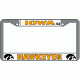 Iowa Chrome License Plate Frame