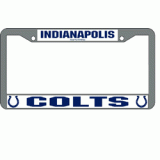 Colts Chrome License Plate Frame