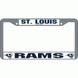 Rams Chrome License Plate Frame