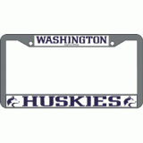 Washington Chrome License Plate Frame