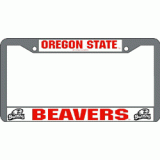 Oregon State Chrome License Plate Frame