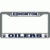 Oilers Chrome License Plate Frame