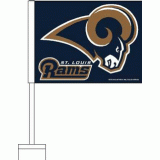 Rams Car Flag