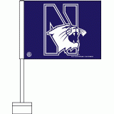 Northwestern Car Flag