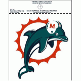 Dolphins Static Cling Decal