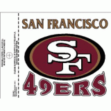 49Ers Static Cling Decal