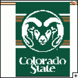 Banner Flag 27"x37" - Colorado State