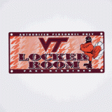 Locker Room Sign - Virginia Tech