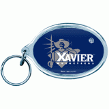 Acrylic Oval Keyring - Xavier University