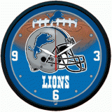 Round Clock - Detroit Lions