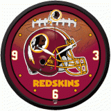 Round Clock - Washington Redskins