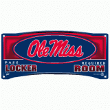 Locker Room Sign - U of Mississippi