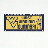 Locker Room Sign - U of West Virginia