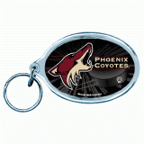 Acrylic Oval Keyring - Phoenix Coyotes