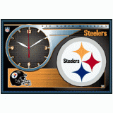 Framed Clock - Pittsburgh Steelers