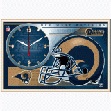 Framed Clock - St. Louis Rams