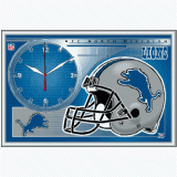 Framed Clock - Detroit Lions