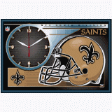 Framed Clock - New Orleans Saints