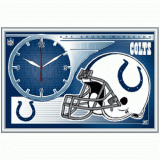 Framed Clock - Indianapolis Colts