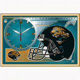 Framed Clock - Jacksonville Jaguars