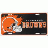 Browns Plastic License Plate