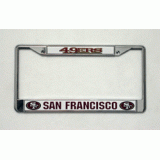 49Ers Chrome License Plate Frame