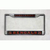 Bengals Chrome License Plate Frame