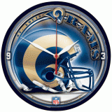 Round Clock - St. Louis Rams